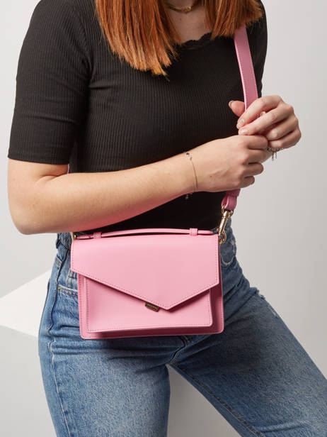 Cross Body Tas Zoé Leder Lancaster Roze zoe 10 ander zicht 1